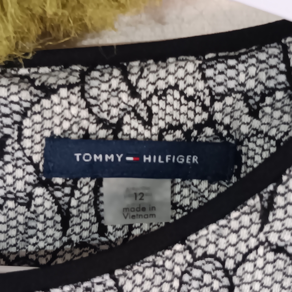 Tommy Hilfiger 🪞 Monochrome Floral Midi Dress - Picture 3 of 12